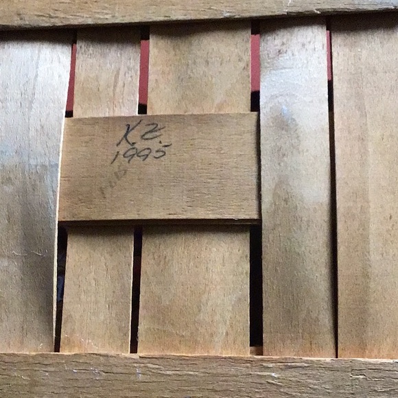 HOSTESS SERVING TRAY BASKET 
LONGABERGER LARGE 1995 - Picture 6 of 8